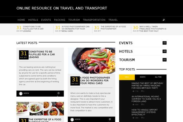 BLACKMAG theme site design template sample