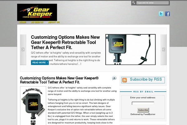 gearkeeperblog.com site used Gadget2