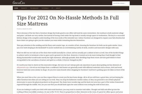 Penny theme site design template sample