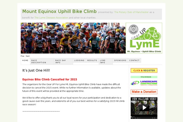 gearupforlyme.com site used Thesis 1.8.4