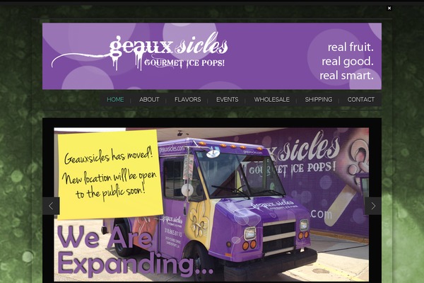 geauxsicles.com site used Excited