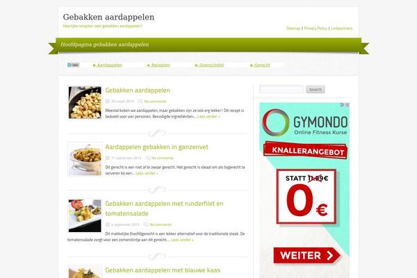 Delicacy theme site design template sample