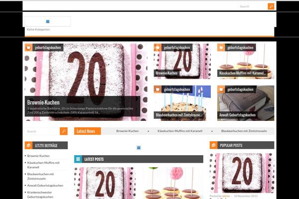 Spirit theme site design template sample