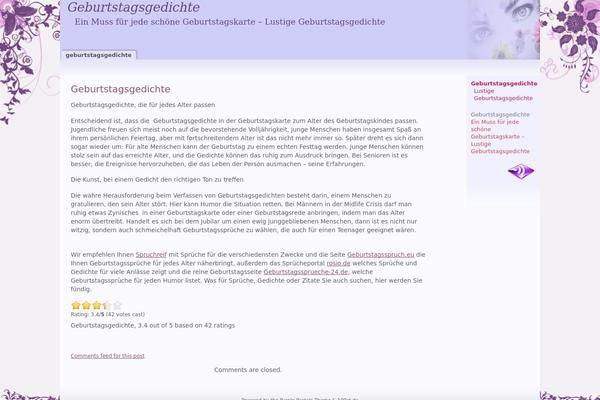 Purple Pastels theme site design template sample