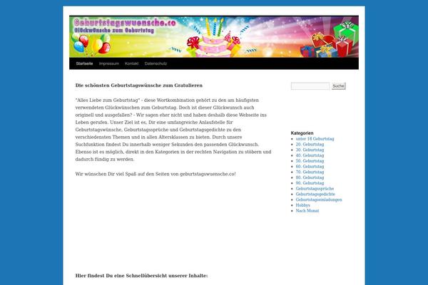 geburtstagswuensche.co site used Twenty_ten_child