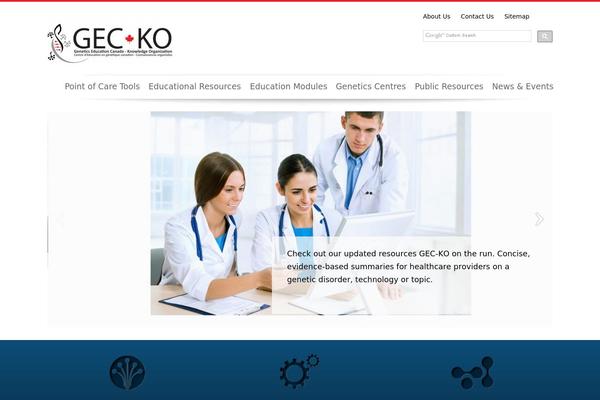 Gecko theme site design template sample