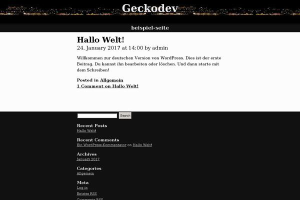 geckodev.org site used NightSkyLine