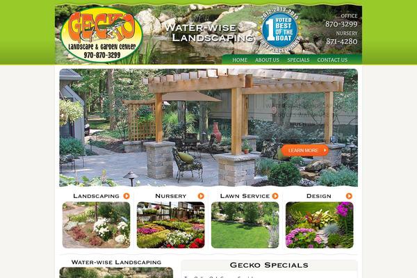 Gecko theme site design template sample