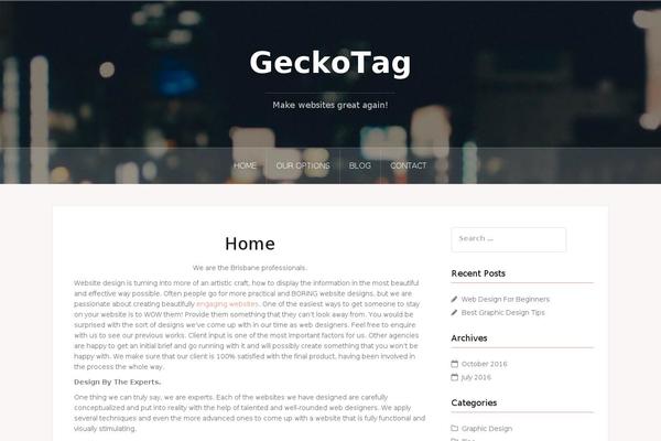 Oria theme site design template sample