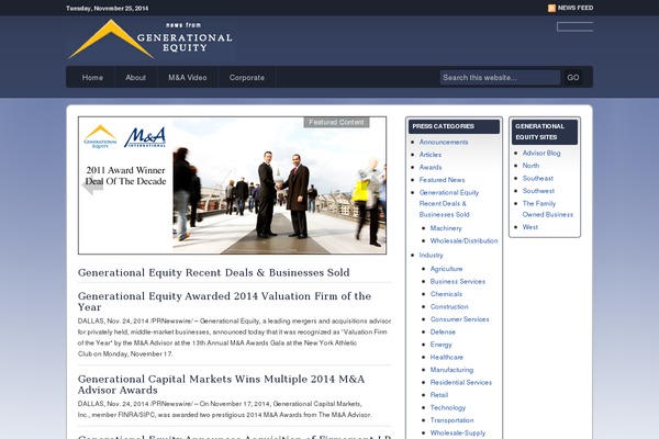 Balance theme site design template sample
