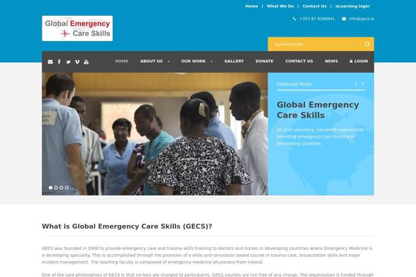 gecs.ie site used Charityhub-v1-03
