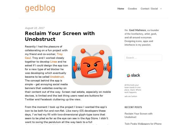 gedblog.com site used Hello-world
