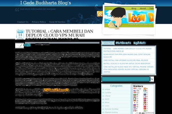 Blue theme site design template sample