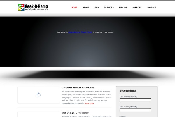 Sansation theme site design template sample