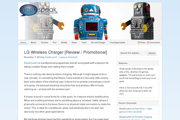 geek-speak.co.uk site used Geekspeak