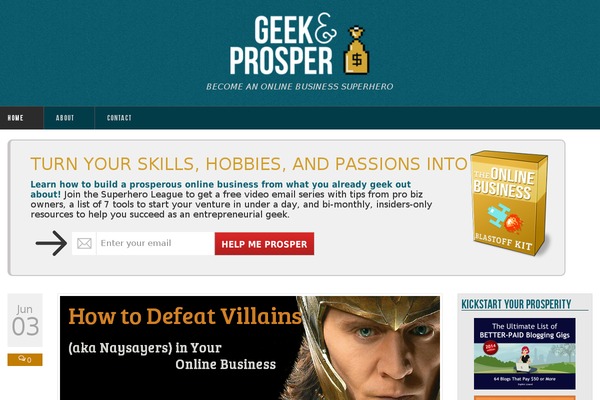geekandprosper.com site used Stendhal