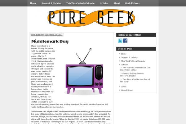geekbookofdays.com site used zeeSynergie