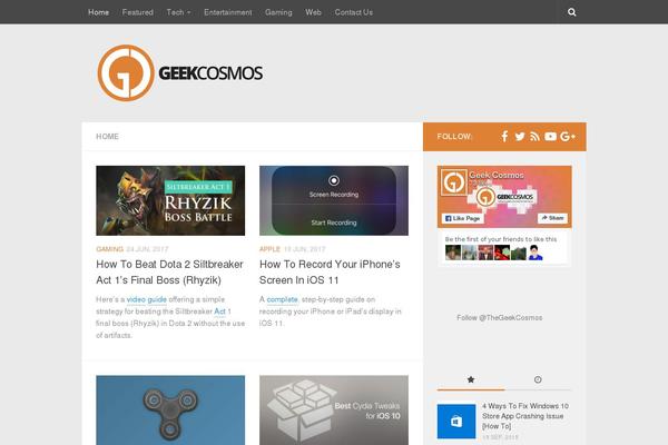 Hueman-child-master theme site design template sample