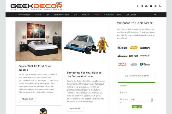 Zephyr theme site design template sample