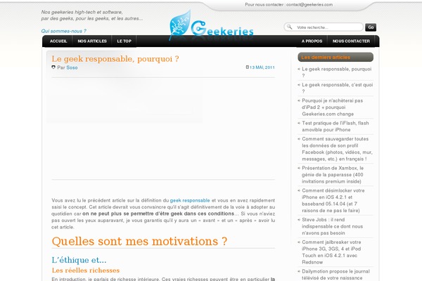 geekeries.com site used Healthy-living