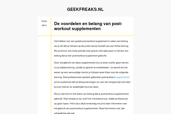 geekfreaks.nl site used My Notes
