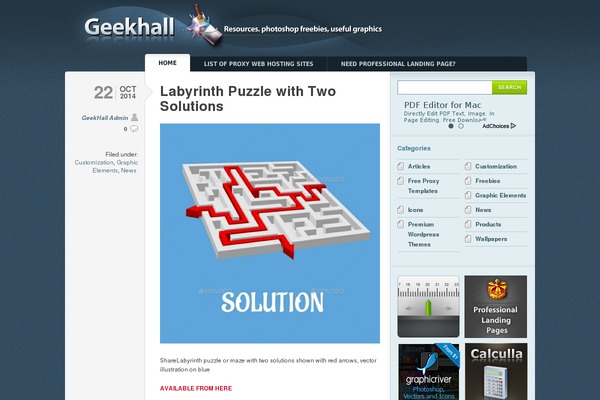 Typebased theme site design template sample