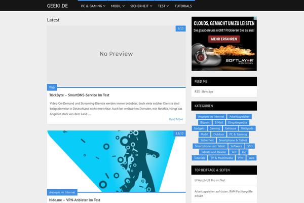 MagXP theme site design template sample
