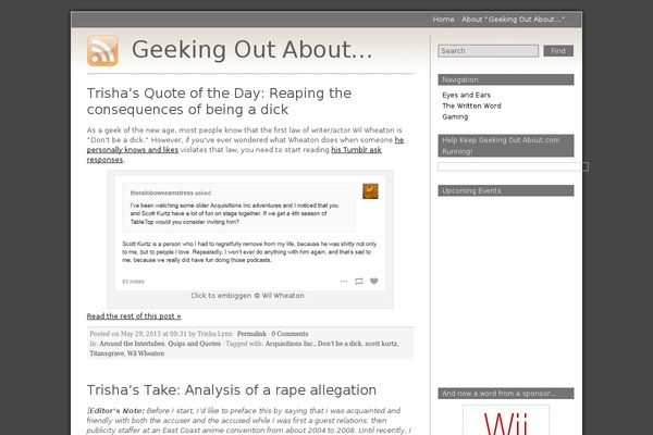 Grey Matter theme site design template sample