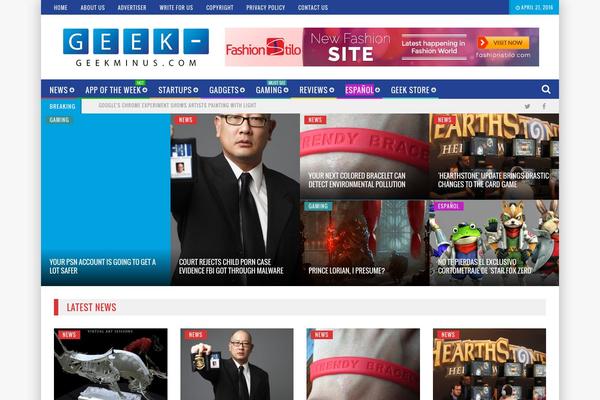 Newscode theme site design template sample