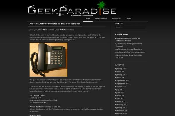 SimpleDark theme site design template sample