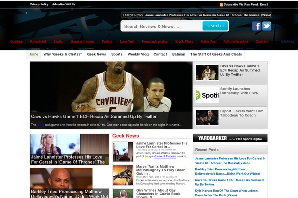 geeksandcleats.com site used Flash News
