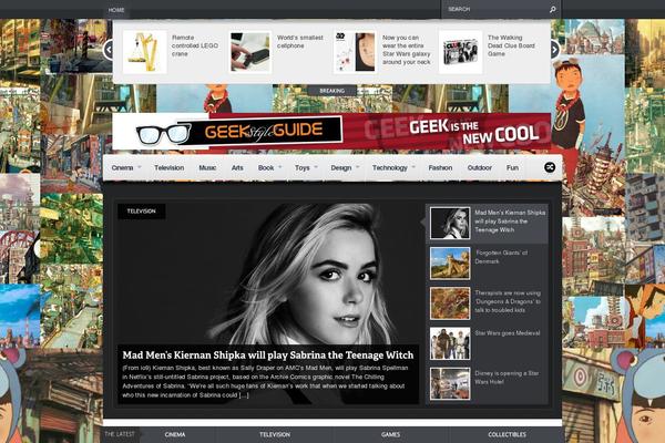 Continuum theme site design template sample