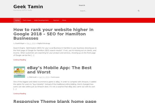 Canvas theme site design template sample