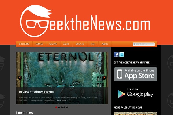GamePress theme site design template sample