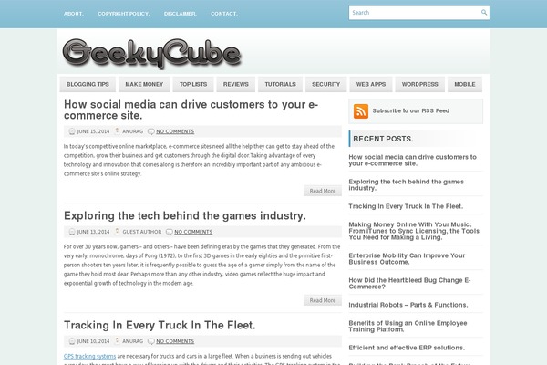 Blogar theme site design template sample