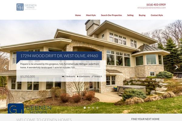 Realty theme site design template sample