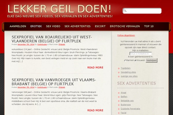 Frantic theme site design template sample