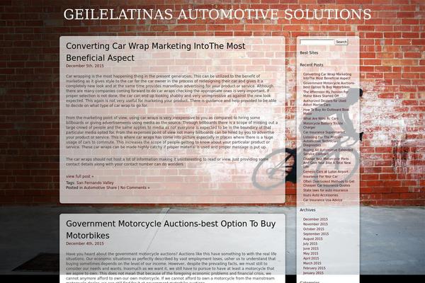 Glossy Stylo theme site design template sample