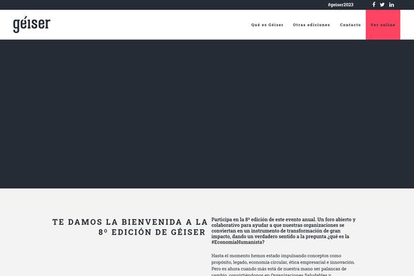 Site using Cool Timeline plugin