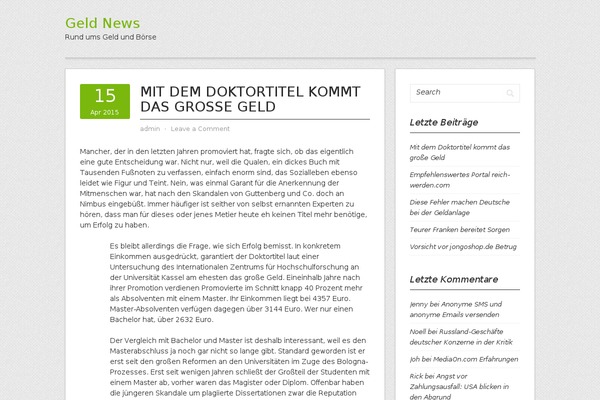 Contango theme site design template sample