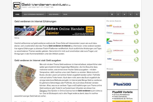 Site using Simple Ads Manager plugin