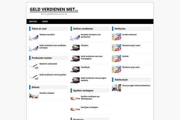 MH Magazine theme site design template sample