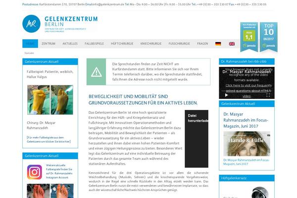 gelenkzentrum.de site used Gelenkzentrum
