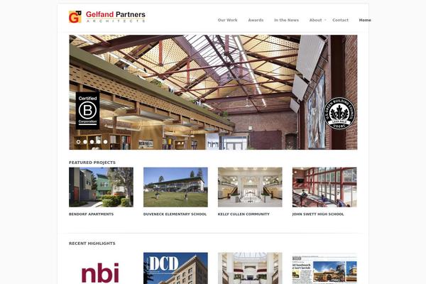 Gaia theme site design template sample
