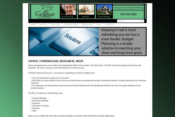 Enterprise theme site design template sample