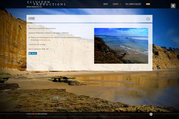 Lensa theme site design template sample
