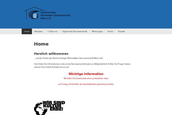 Gumbo theme site design template sample