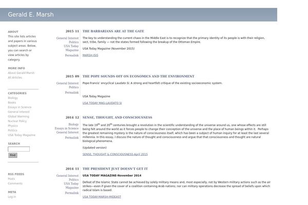 Barthelme theme site design template sample