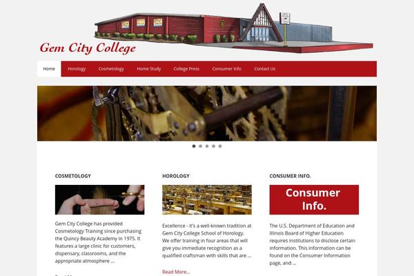 gemcitycollege.com site used Executive Pro Theme