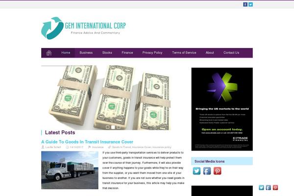 MidnightCity theme site design template sample